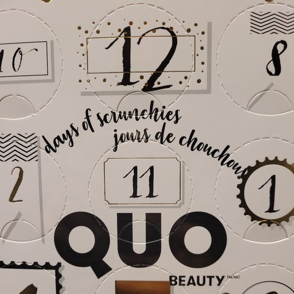 Quo Beauty 12 DAYS OF SCRUNCHIES ADVENT CALENDAR - Picture 1 of 4
